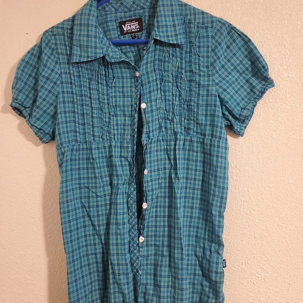Vans Short Sleeve Button Down